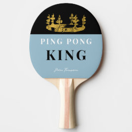 Raquete De Ping Pong Dusty Blue Crown Mesa King Modern Personalizado