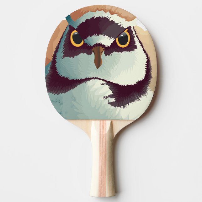 Raquete De Ping Pong É que tenho uma cabeça de tarambola? (Frente)