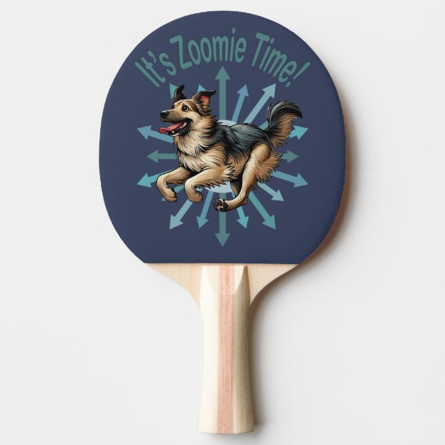 Raquete De Ping Pong É Zoomie Time Large Mutt (Frente)
