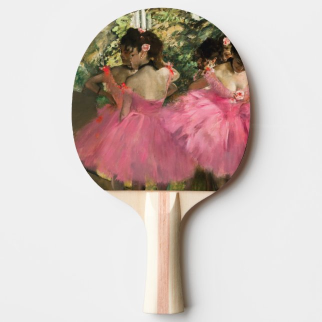 Raquete De Ping Pong Edgar Degas - Dançarinos a rosa (Frente)