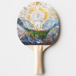 Raquete De Ping Pong Edvard Munch - O Sol 1912