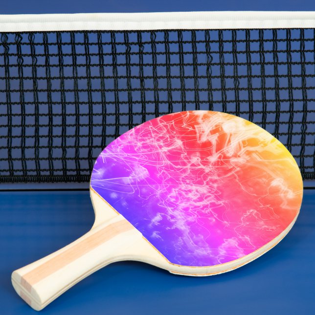 Raquete De Ping Pong Electric Light Lines Gradient Abstract. (Insitu)