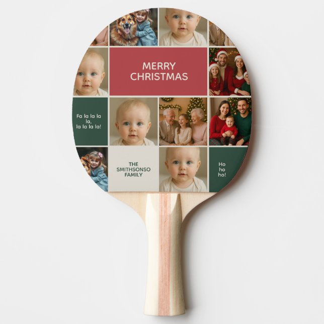 Raquete De Ping Pong elegance christmas xmas funny photos (Frente)