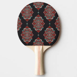Raquete De Ping Pong Elementos paisley asiáticos, padrão de vintage boh
