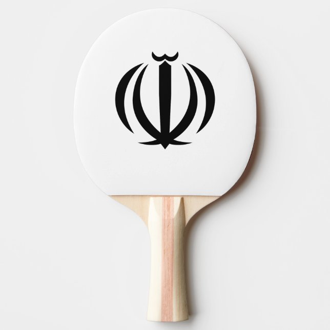 Raquete De Ping Pong emblema iraniano (Frente)