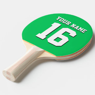 Raquete De Ping Pong Emerald Green Sports Team Jersey