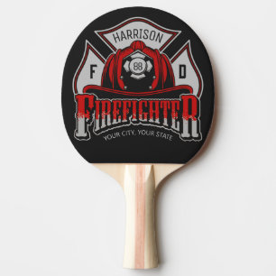 Raquete De Ping Pong Emergência do corpo de bombeiros NOME ADD