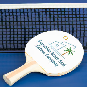 Raquete De Ping Pong Empresa de Imóveis de Praia Corretor Costeiro Pers