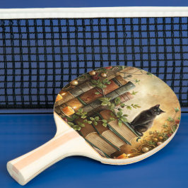 Raquete De Ping Pong Enchanted Black Cat Library