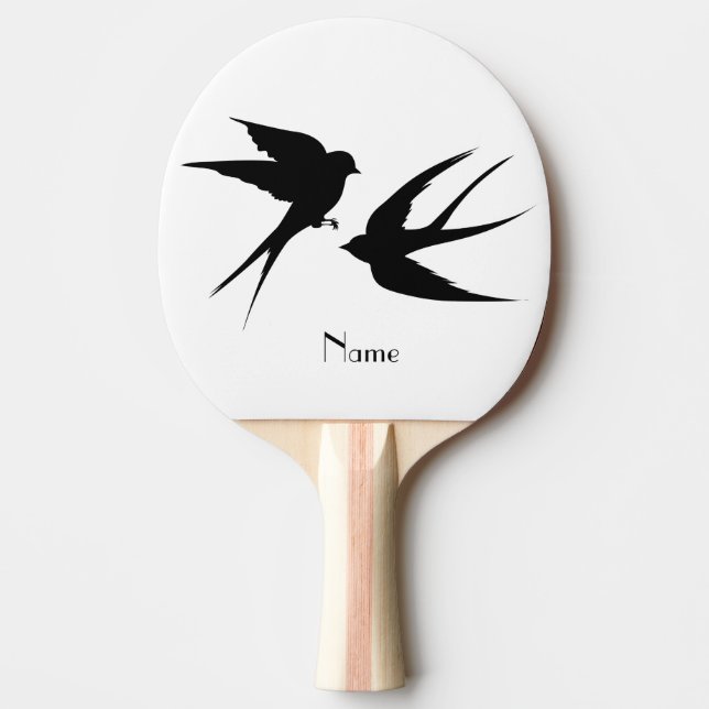 Raquete De Ping Pong Engolir Aves Silhouettes Thunder_Cove (Frente)