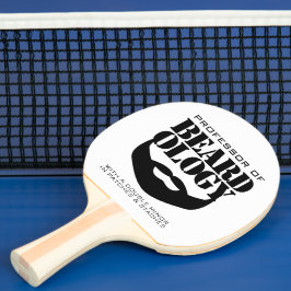 Raquete De Ping Pong Engraçado Hairy Professor de Beardologia