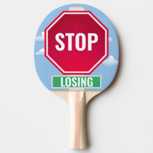 Raquete De Ping Pong Engraçado Pare de perder