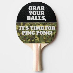 Raquete De Ping Pong Engraçado Pegue Suas Bolas Legal Ping Pong Ping Pi