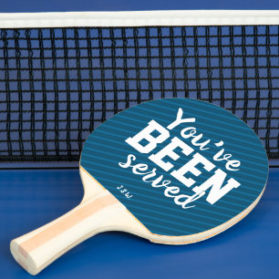 Raquete De Ping Pong Engraçado você foi servido Monograma