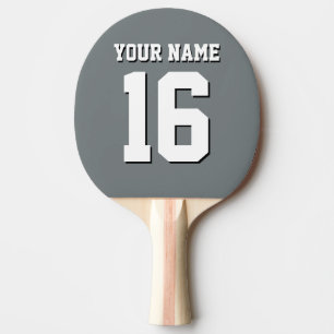 Raquete De Ping Pong Equipe Jersey de Cinzas de carvão