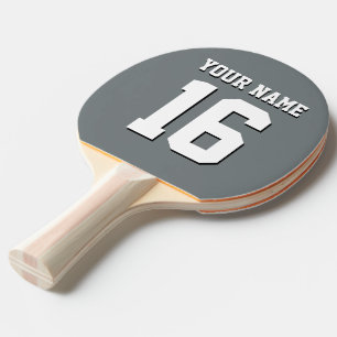 Raquete De Ping Pong Equipe Jersey de Cinzas de carvão