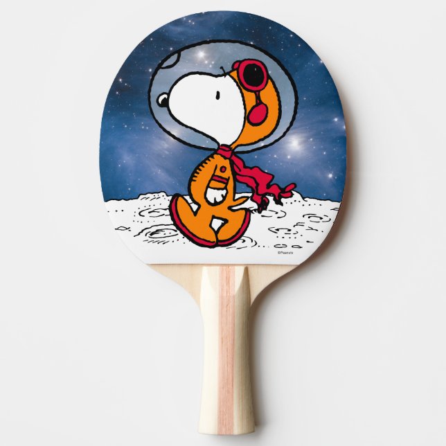 Raquete De Ping Pong ESPAÇO | Astronauta do Snoopy (Frente)
