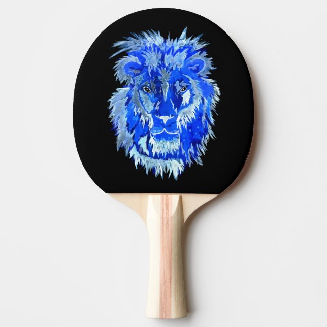 Raquete De Ping Pong Espírito de Leão Azul (Frente)