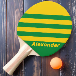 Raquete De Ping Pong Esporte Vintage Tropical Palma Listras Duplas com