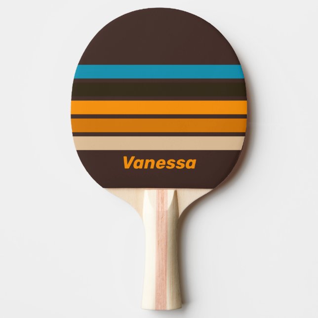 Raquete De Ping Pong Espresso Drift Across Striping with Name (Frente)