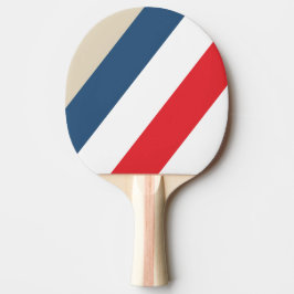 Raquete De Ping Pong Esquadrão Vintage Listras Negras e Brancas