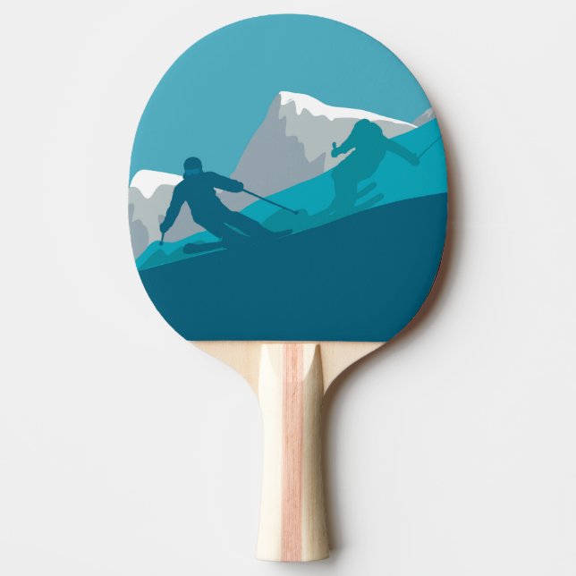 Raquete De Ping Pong Esqui alpino de montanha (Frente)
