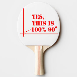 Raquete De Ping Pong Este ângulo é 100% 90 graus