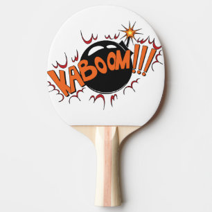Raquete De Ping Pong Estilo cómico KaBoom do pop art!