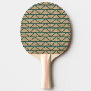 Raquete De Ping Pong Estilo étnico teste padrão feito malha
