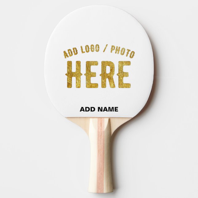RAQUETE DE PING PONG ESTILO MODERNO PERSONALIZÁVEL BRANCO VERIFICADO MA (Frente)