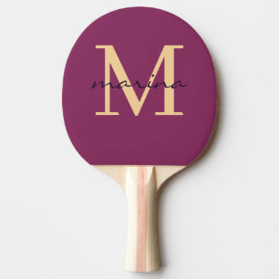 Raquete De Ping Pong Estilos e monogramas personalizados
