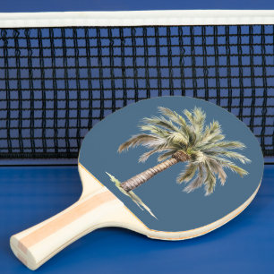 Raquete De Ping Pong Estrela-do-mar Árvore de Palma Praia Tropical
