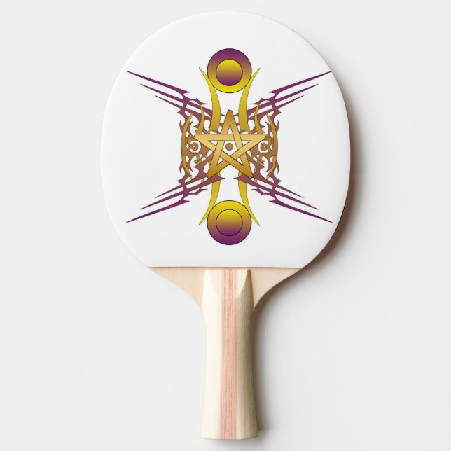 Raquete De Ping Pong Estrela Dourada (Frente)
