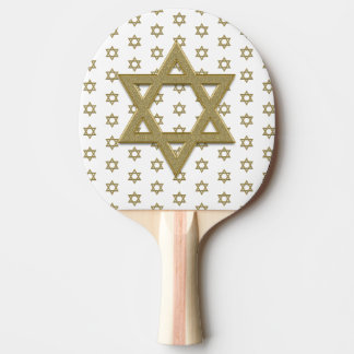 Raquete De Ping Pong Estrela Dourada de David sem costura