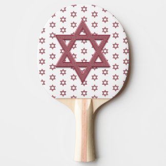 Raquete De Ping Pong Estrela Vermelha de Davi Seamless