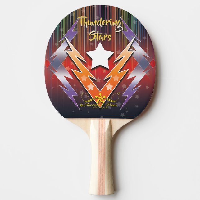 Raquete De Ping Pong Estrelas Branqueadoras (Frente)