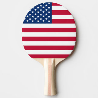 Raquete De Ping Pong Estrelas e faixas de bandeira americanas