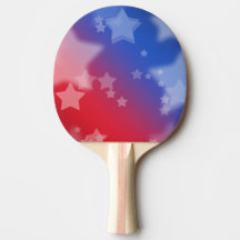 Estrelas Patriotas Ping Pong Paddle