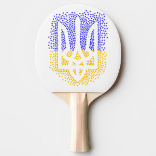 Raquete De Ping Pong Estrelas ucranianas de dispersão de trizub
