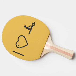 Raquete De Ping Pong Eu amo a massagem