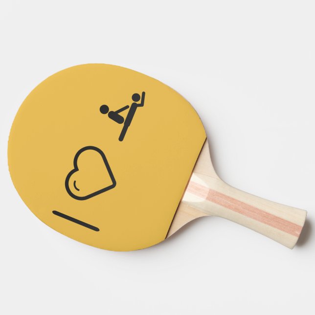 Raquete De Ping Pong Eu amo a massagem (Lateral)