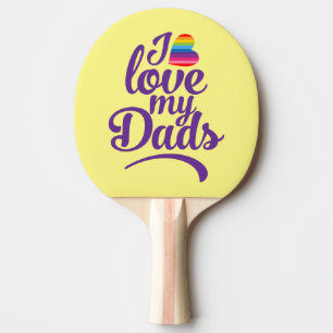 Raquete De Ping Pong Eu amo meus Pais - Orgulho de Dia de os pais LGBTQ