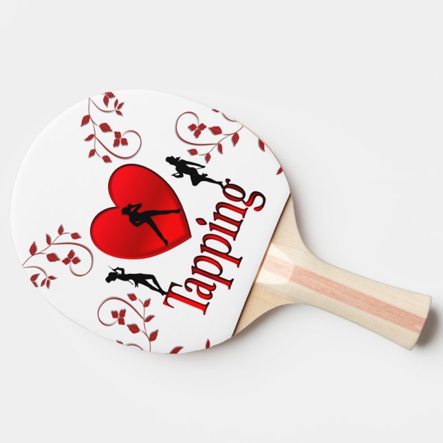 Raquete De Ping Pong Eu Amo Sapateado (Lateral)