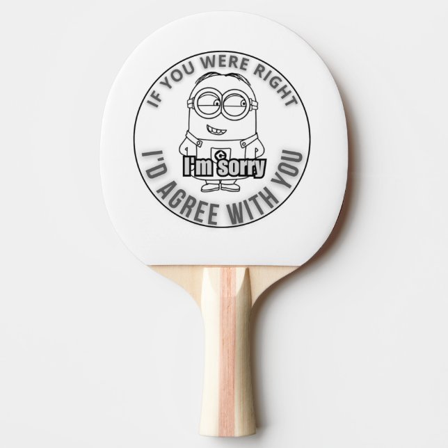 Raquete De Ping Pong Eu sou a história (Frente)