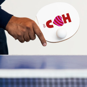 Raquete De Ping Pong Eu Te Amo Ping Pong Paddle