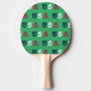 Raquete De Ping Pong EUA Stars + Stripes