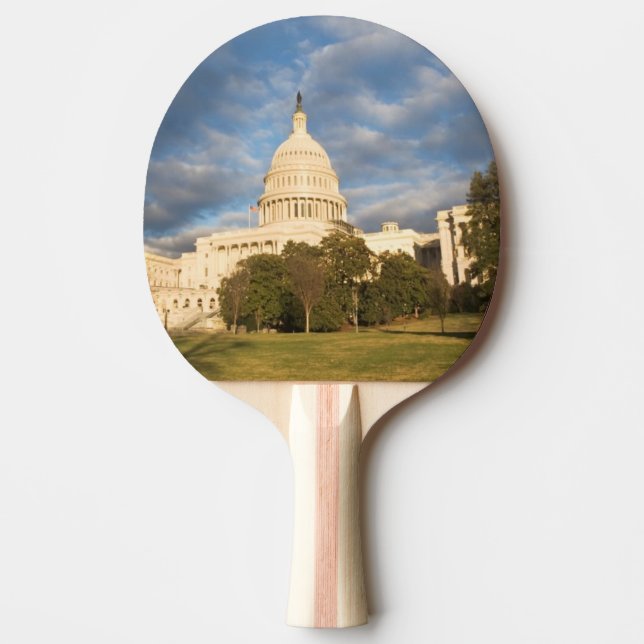 Raquete De Ping Pong EUA, Washington DC, construção do Capitólio (Frente)
