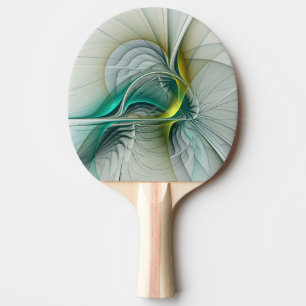 Raquete De Ping Pong Evolução Fractal, Turquesa Ouro