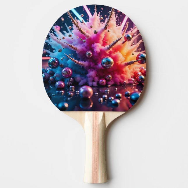 Raquete De Ping Pong Explosões Caóticas (Frente)