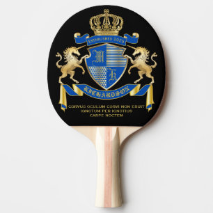 Raquete De Ping Pong Faça seu próprio Casaco de armas no Unicórnio